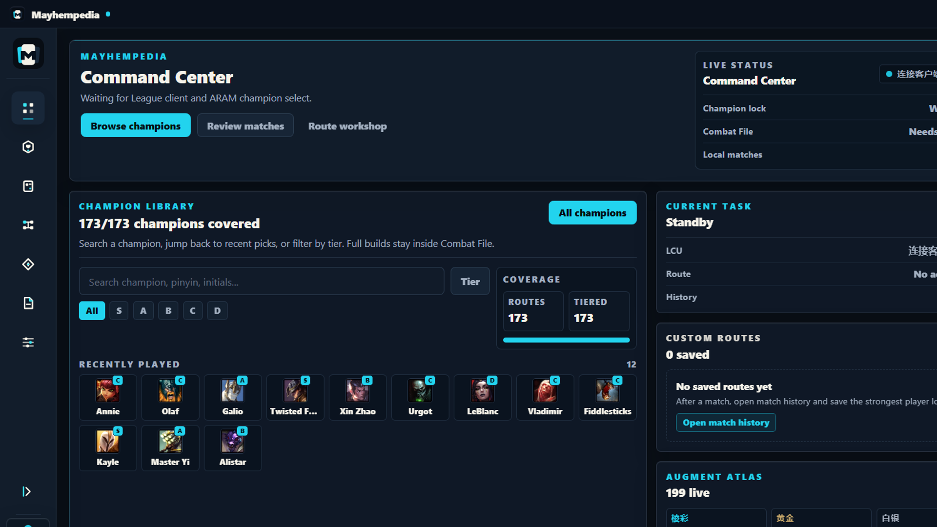 Mayhempedia dashboard preview